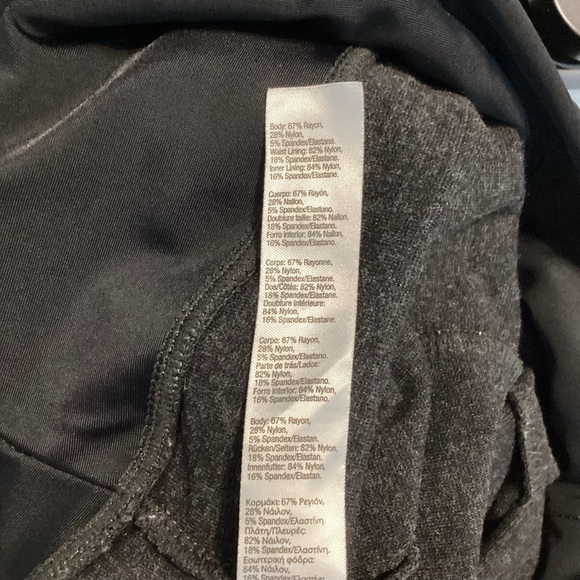 Spanx Ready to Wow Heathered Ponte Leggings Size M Charcoal Gray - Picture 7 of 7